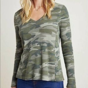 Anthropology Camo Top